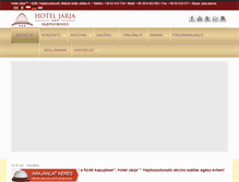 Tablet Screenshot of hoteljarja.hu